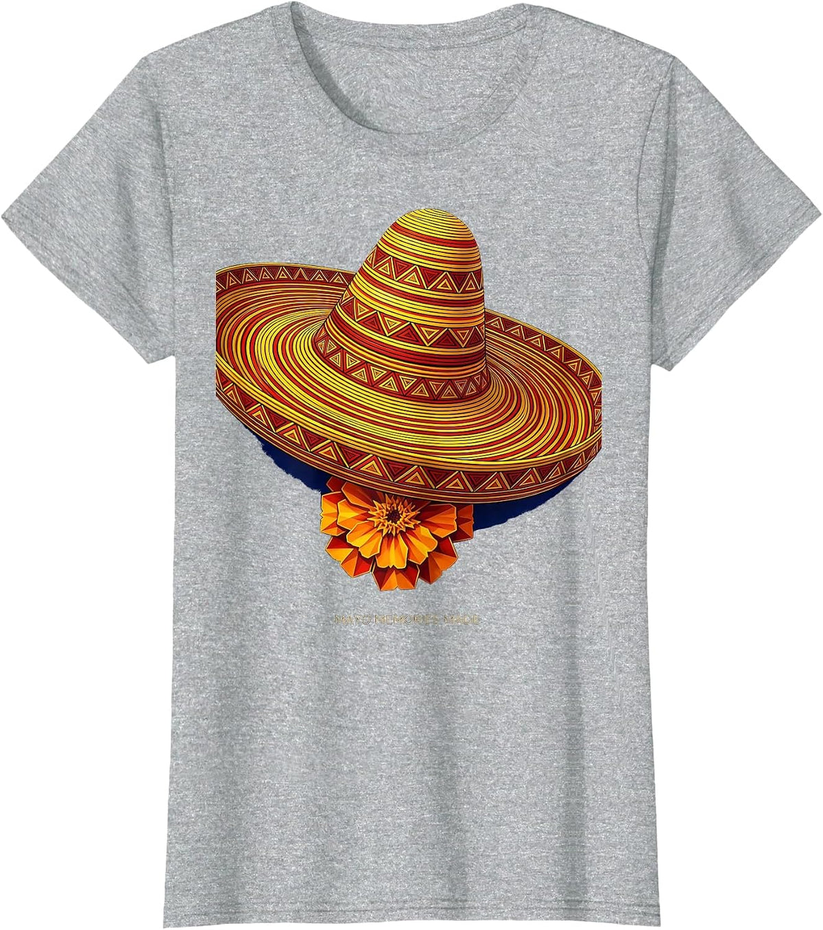 Mayo Memories Made Cinco de Mayo Fiesta Design T-Shirt - Heather Grey