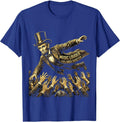 Music Louder Feelings Quieter Concert Design T-Shirt - Royal Blue