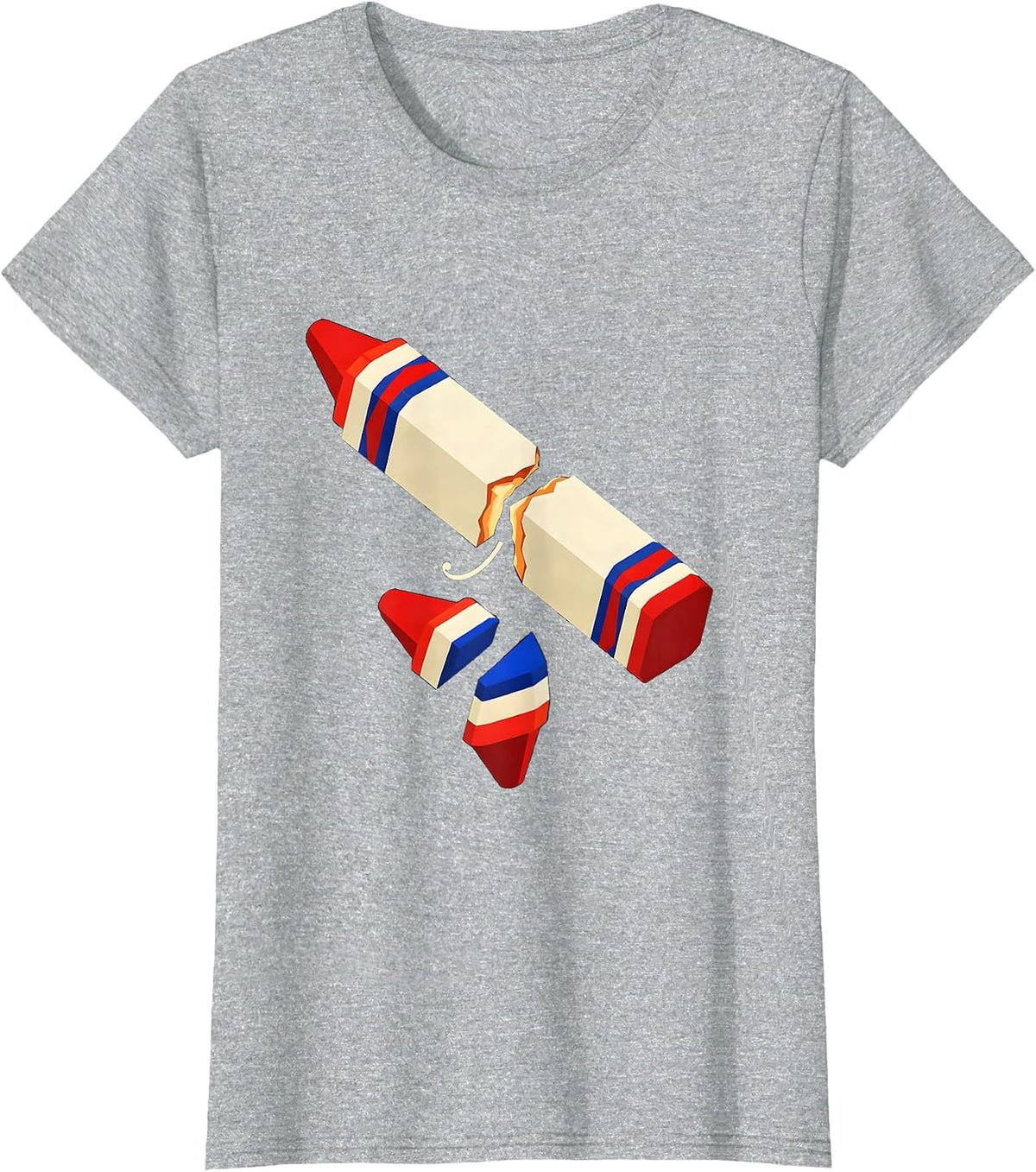 Broken Crayons Still Color Mental Health Awareness Support T-Shirt - Heather Grey