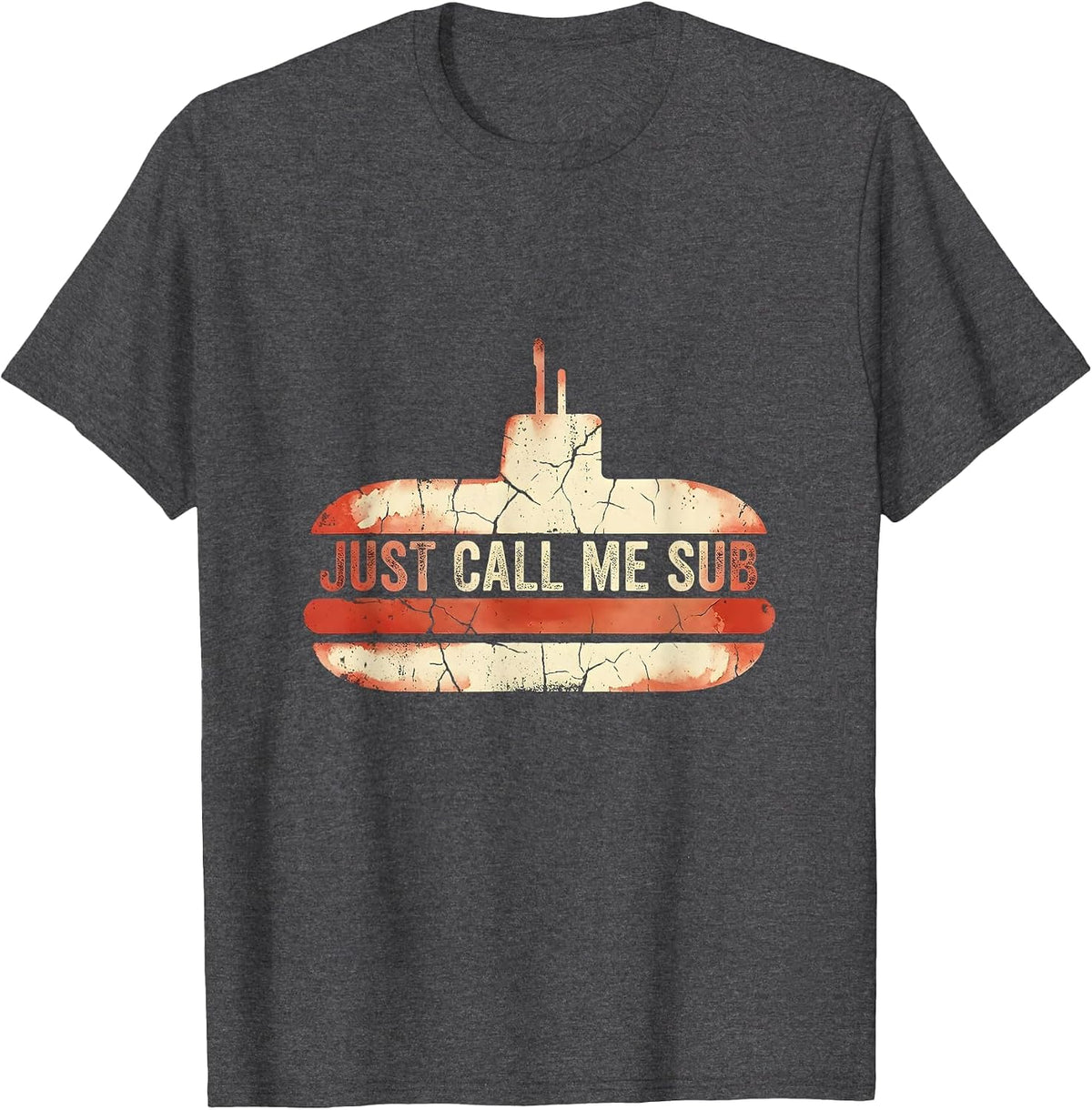 Just Call Me Sub Substitute Teacher Design T-Shirt - Dark Heather Grey