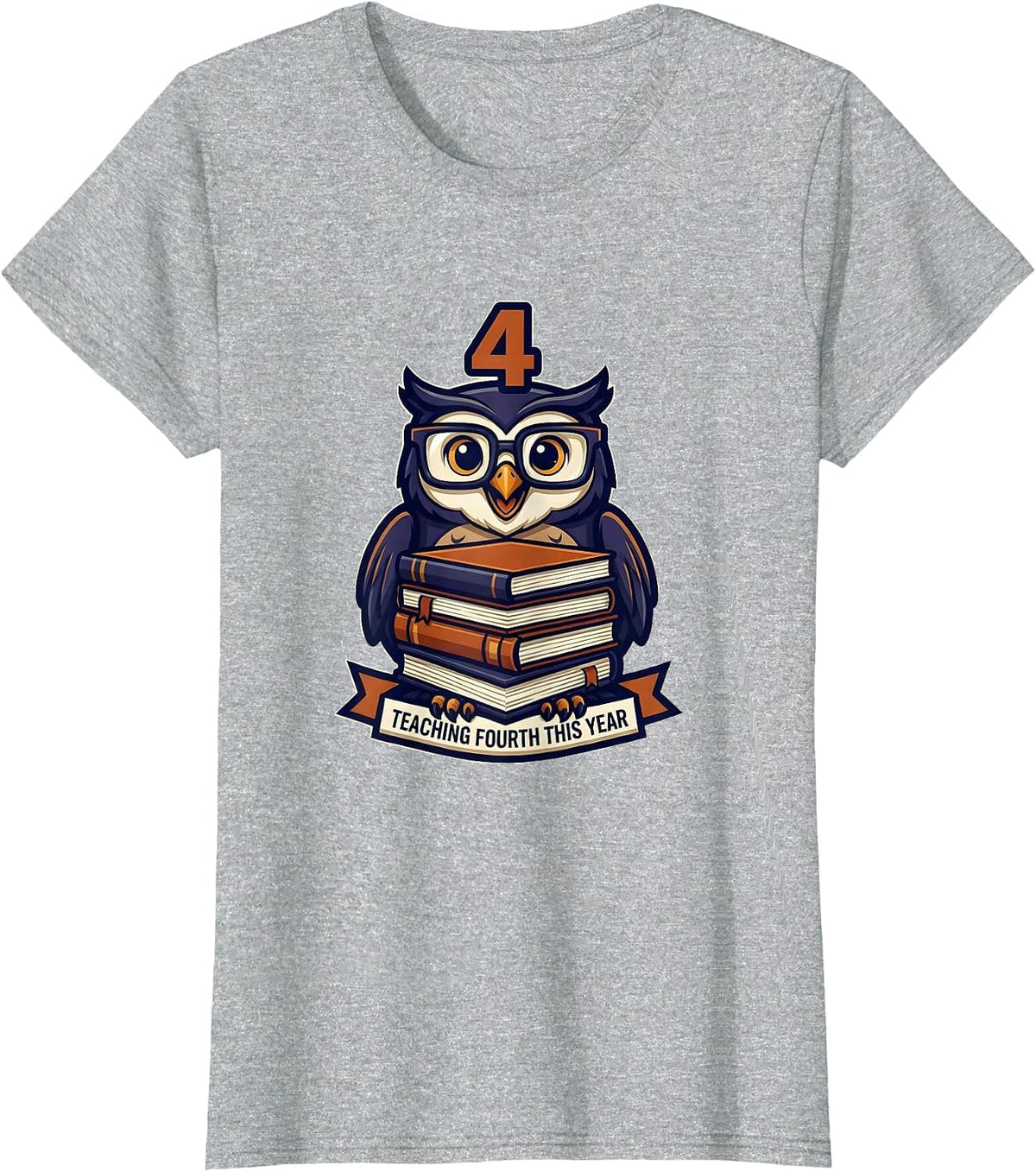 Teaching Fourth This Year Funny Fourth Grade Teacher Back to T-Shirt - Heather Grey