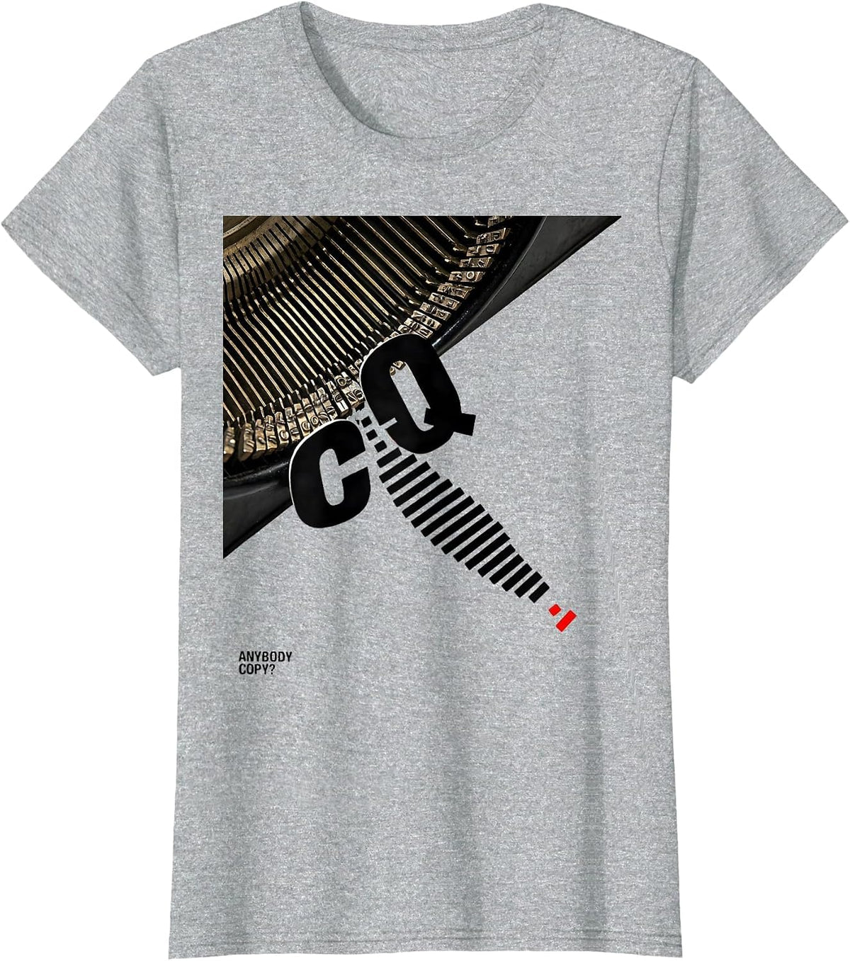 CQ, Anybody Copy? Funny Ham Radio Operator Humor T-Shirt - Heather Grey