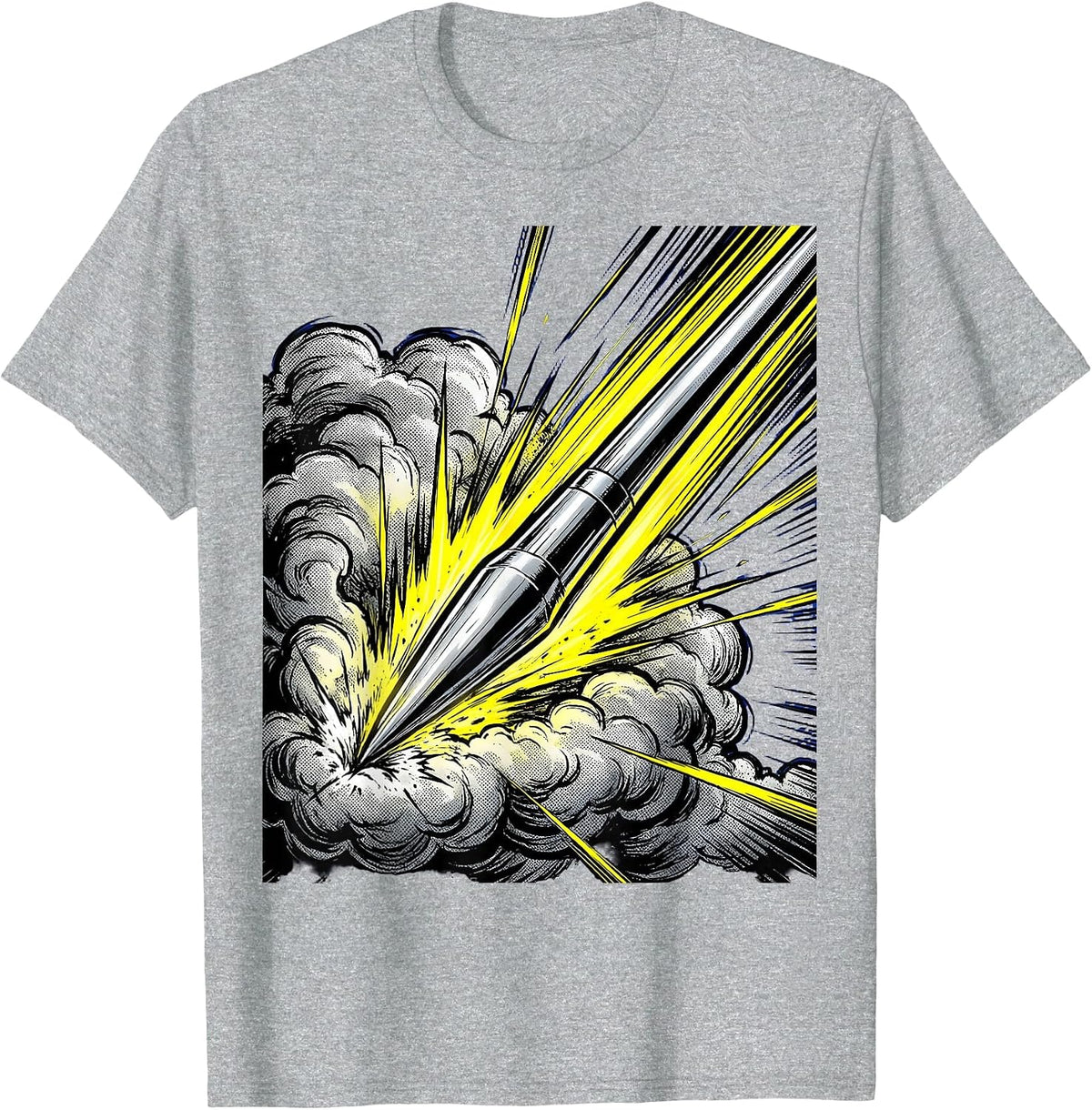 Men's Javelin Through Storm Clouds Sports Graphic T-Shirt - Heather Grey