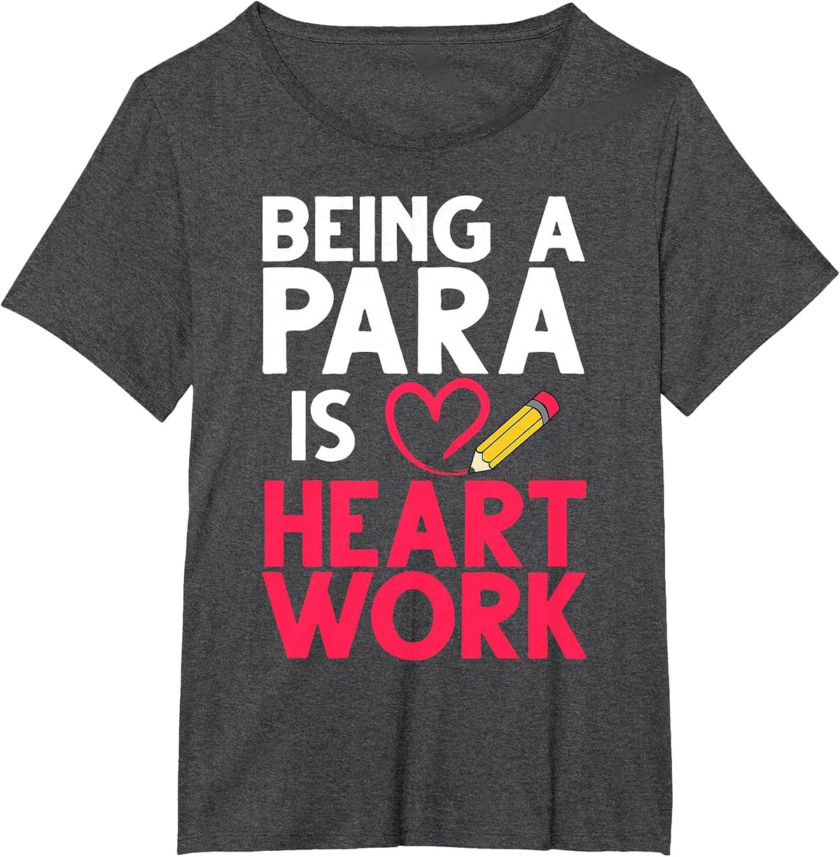 Cool Paraprofessional for Men Women para Teacher Assistant T-Shirt - Dark Heather Grey