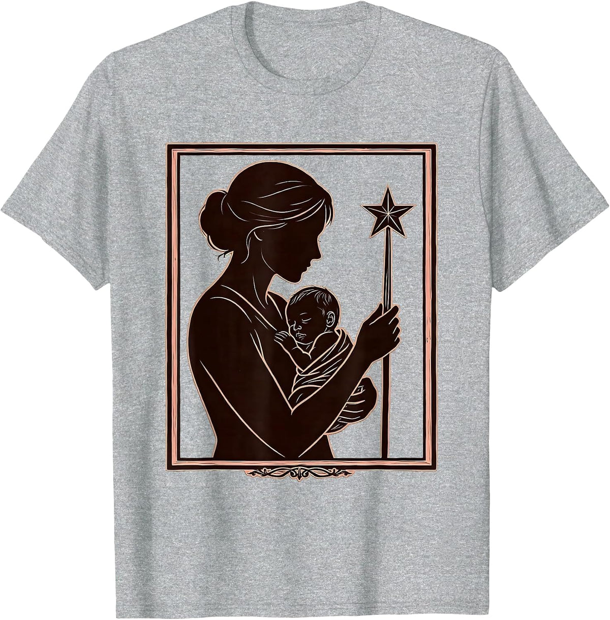 Men's Formal Fairy Godmother New Baby Gift Whimsical Humor T-Shirt - Heather Grey