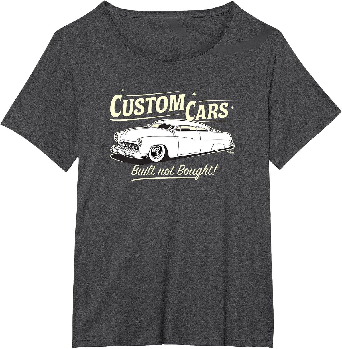 Custom Cars Built Not Bought MERC T-Shirt Tee Hot Rod Racing Shirts for Men Women - Dark Heather Grey