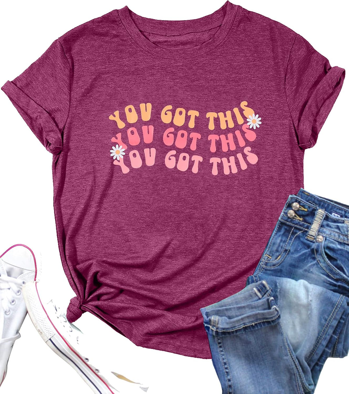 You Got This Shirt Women Teacher Graphic Testing Tshirts Funny Back to School Encouraging Short Sleeve Tees Tops - Purple