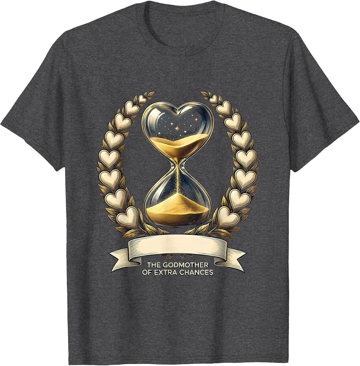 Men's The Godmother of Extra Chances Funny Fairy Godmother Gift T-Shirt - Dark Heather Grey