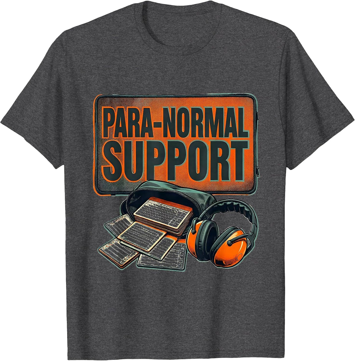 Men's Para-Normal Support Funny Paraprofessional Goose SPED T-Shirt - Dark Heather Grey