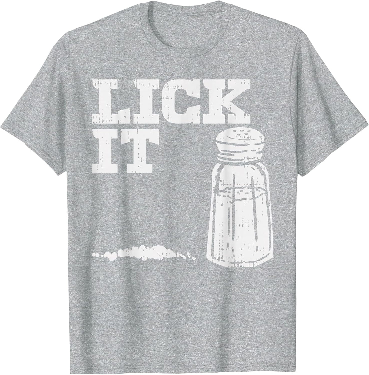 Lick It Salt Matching Group Cinco De Mayo Drinking Team T-Shirt - Heather Grey