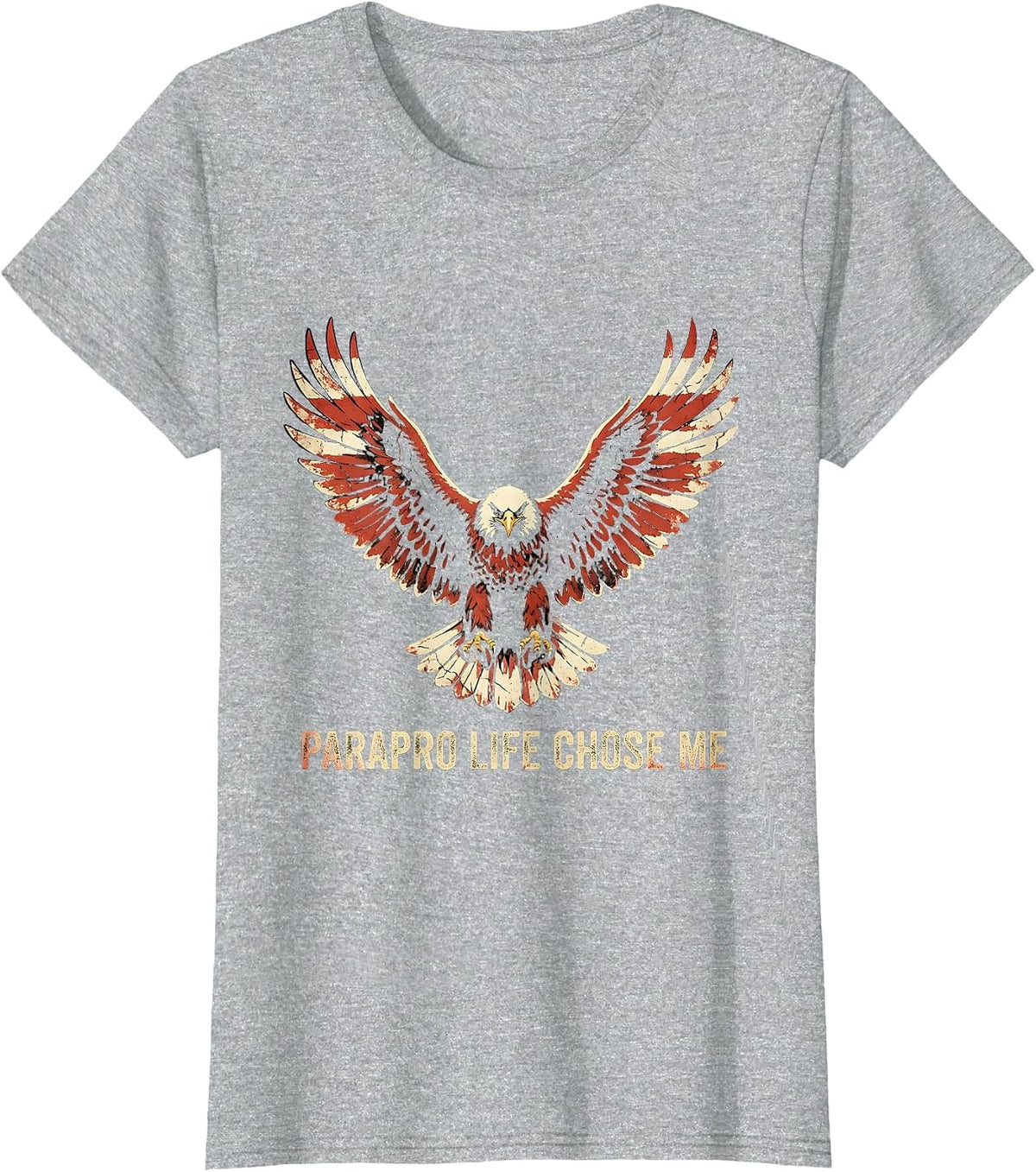 Women's Parapro Life Chose Me Paraprofessional Design T-Shirt - Heather Grey