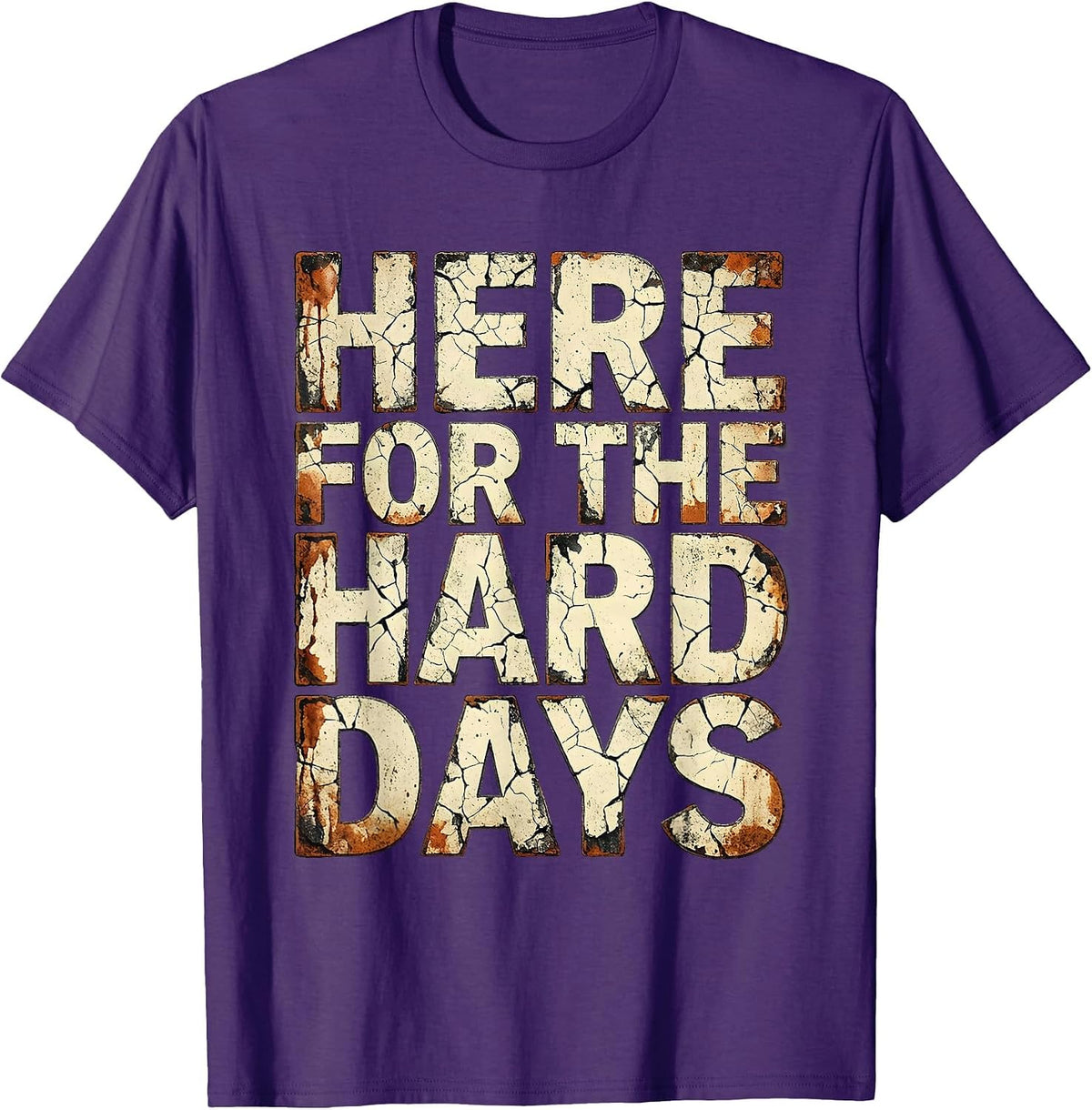 Here for the Hard Days School Counselor Design T-Shirt - Purple