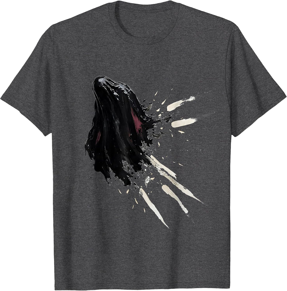 Men's Say It And Watch It Fade Mental Health Halloween Ghost Pun T-Shirt - Dark Heather Grey