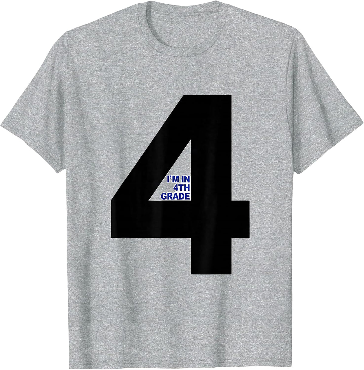 Men's I'm In 4th Grade Whimsical Back To School Teacher Student T-Shirt - Heather Grey