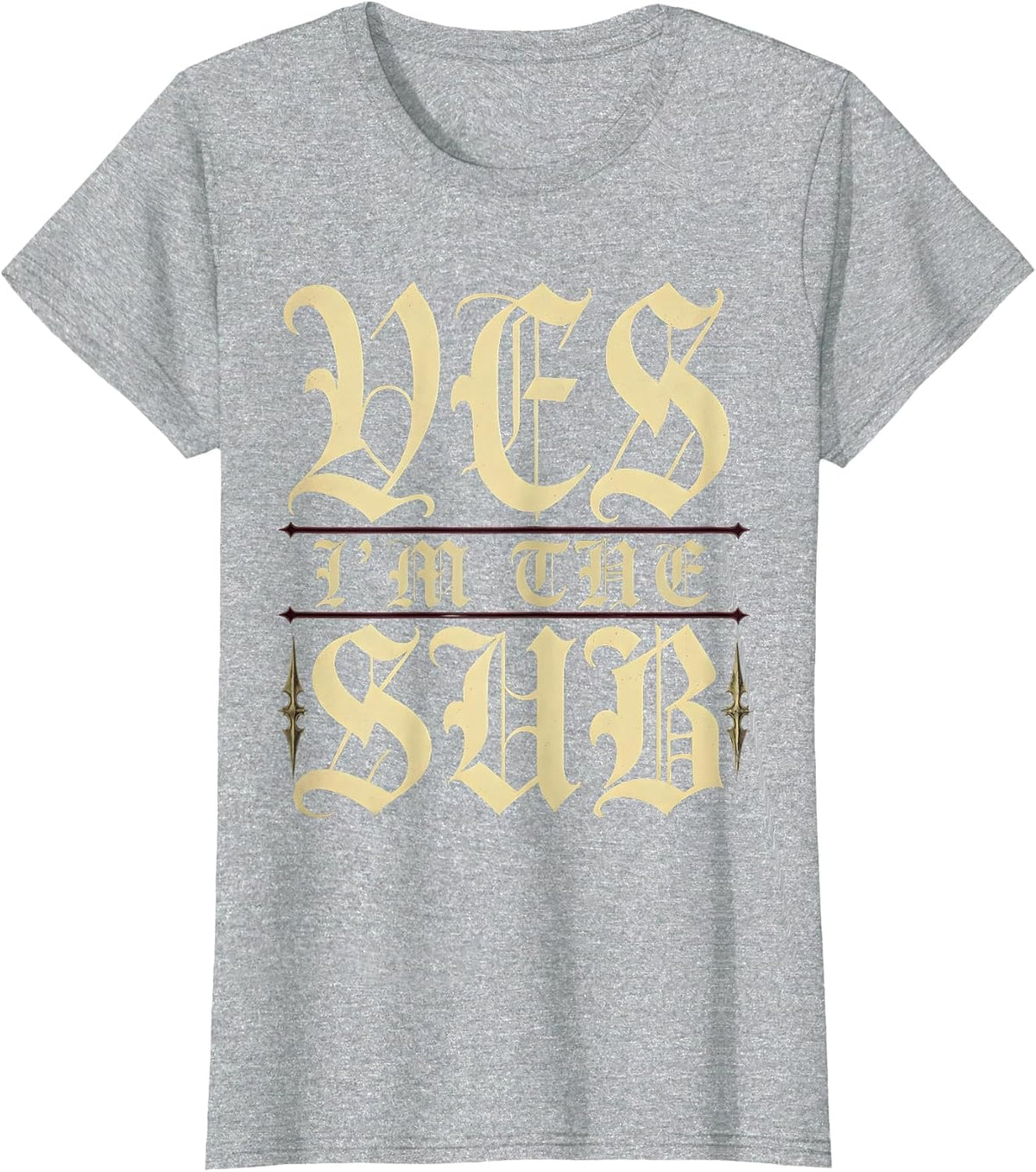 Yes I'm the Sub Substitute Teacher Design T-Shirt - Heather Grey