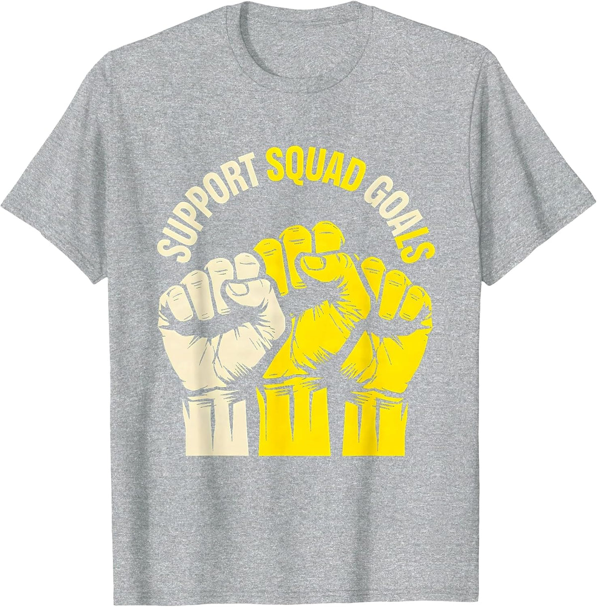 Men's Support Squad Goals Paraprofessional Design T-Shirt - Heather Grey