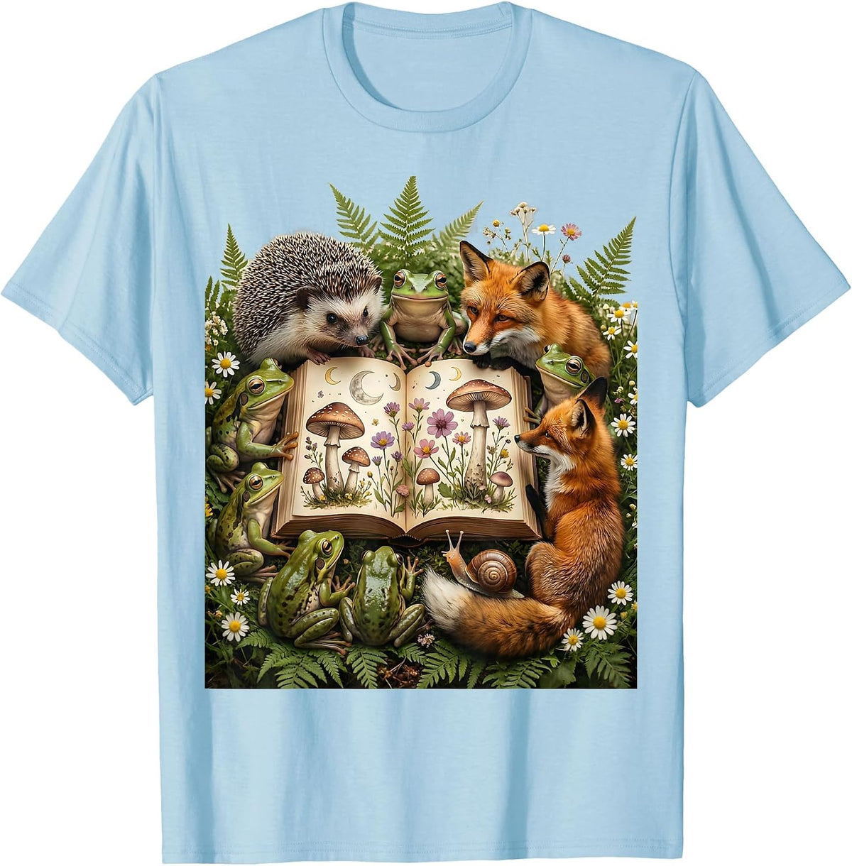 Daycare Teacher Reading Aloud to Children T-Shirt - Baby Blue