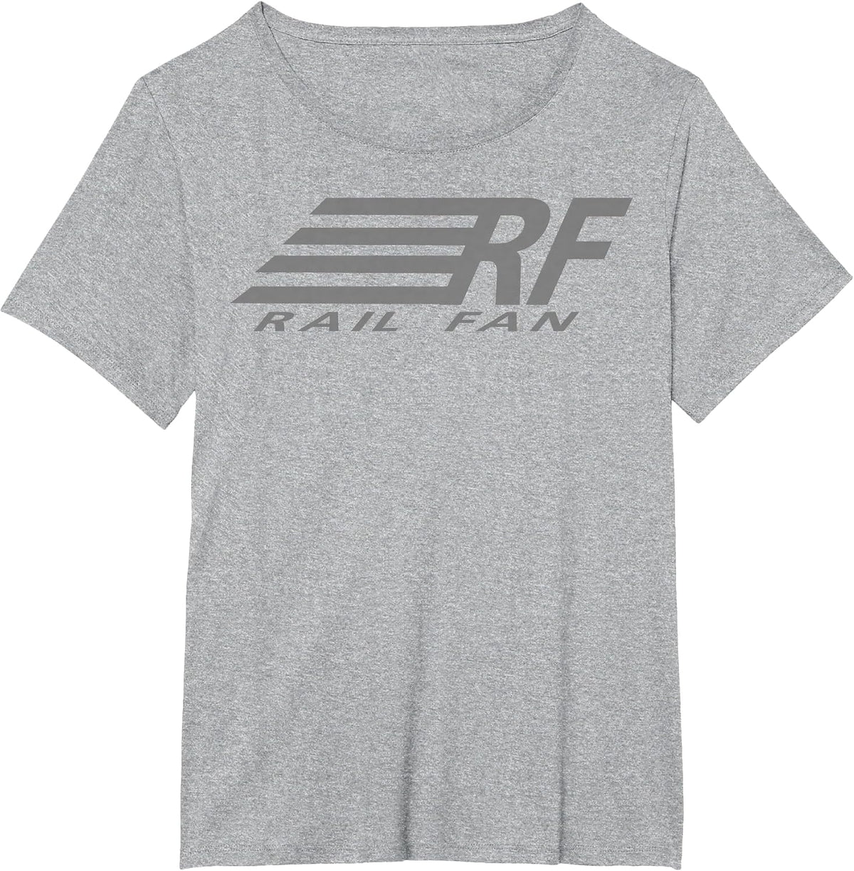 Railroad Train Enthusiast RailFan T Shirt T-Shirt - Heather Grey