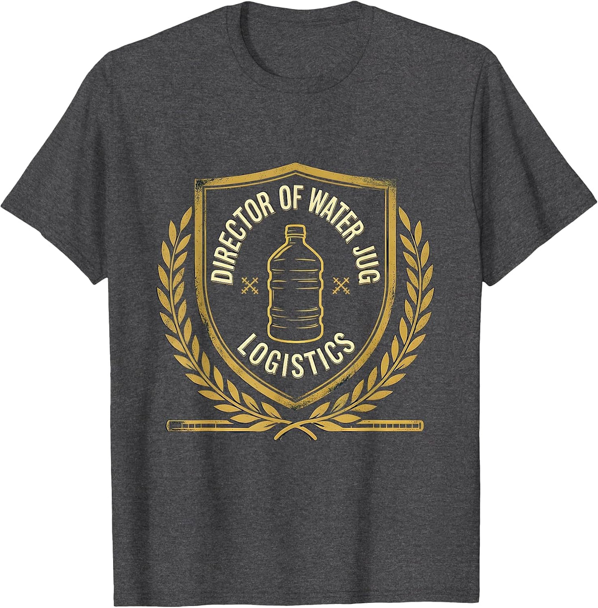 Director Of Water Jug Logistics Funny Marching Band Mom T-Shirt - Dark Heather Grey