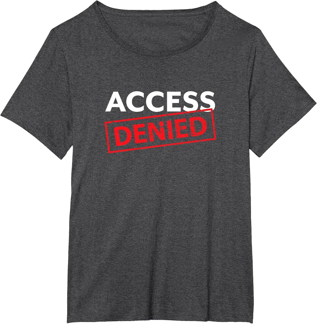 Geek Access Denied Graphic T-Shirt T-Shirt - Dark Heather Grey