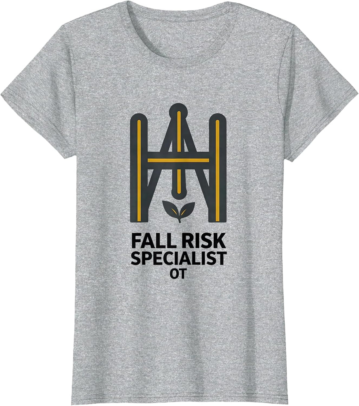 Fall Risk Specialist — OT Funny Nurse Physical Therapy OT T-Shirt - Heather Grey
