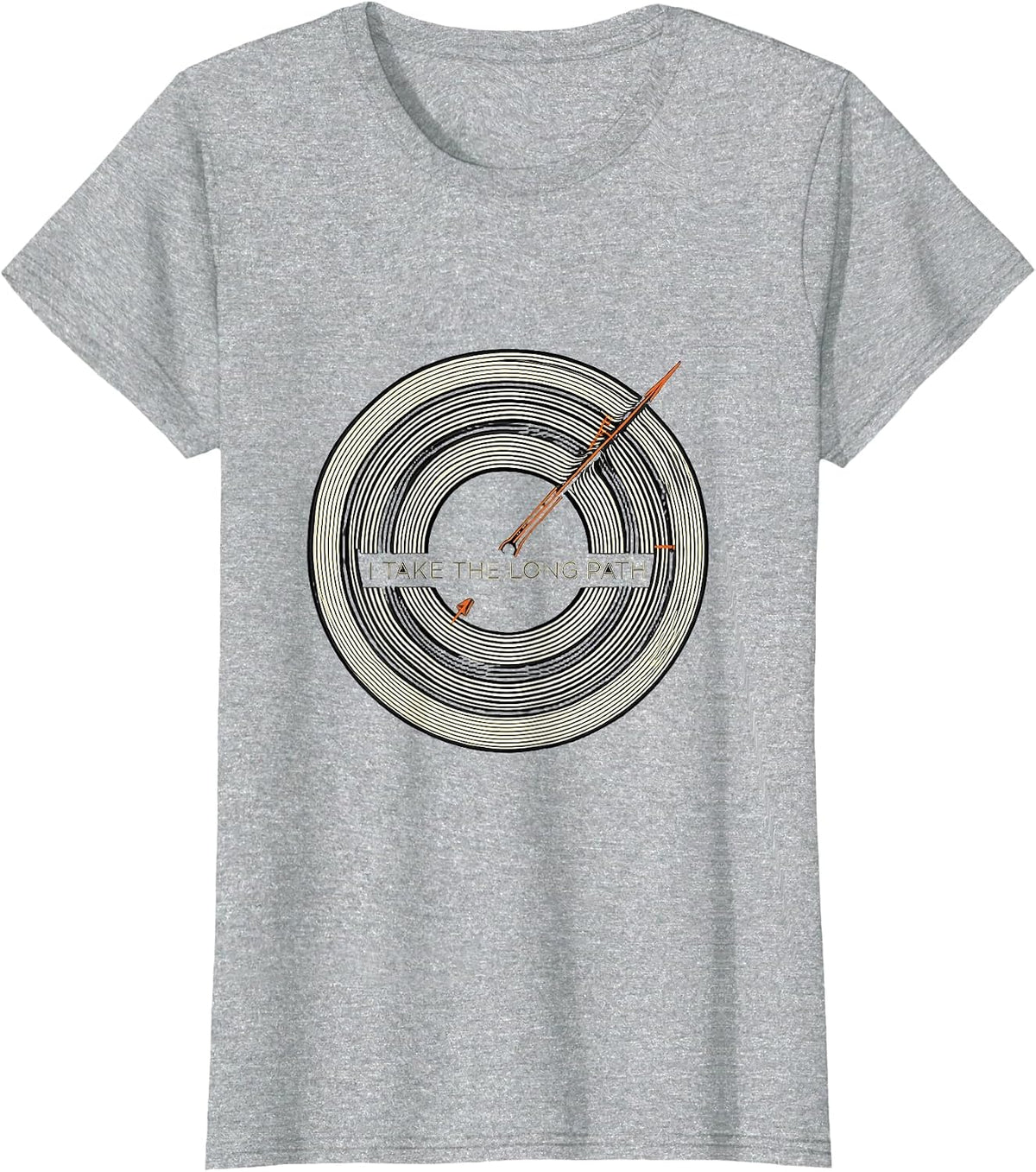 Women's I Take The Long Path Funny Ham Radio Operator Amateur Radio T-Shirt - Heather Grey