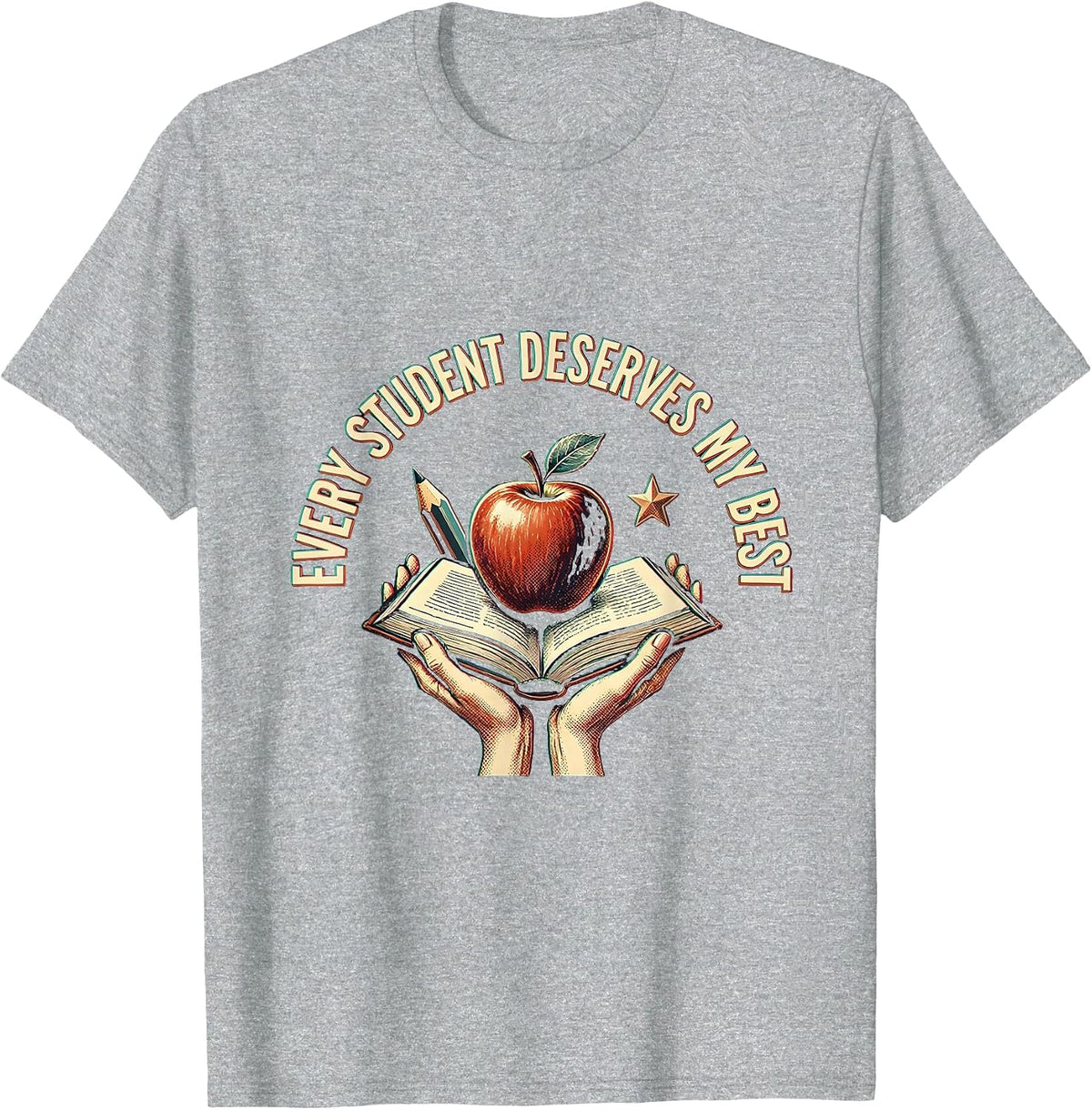 Men's Every Student Deserves My Best Paraprofessional T-Shirt - Heather Grey