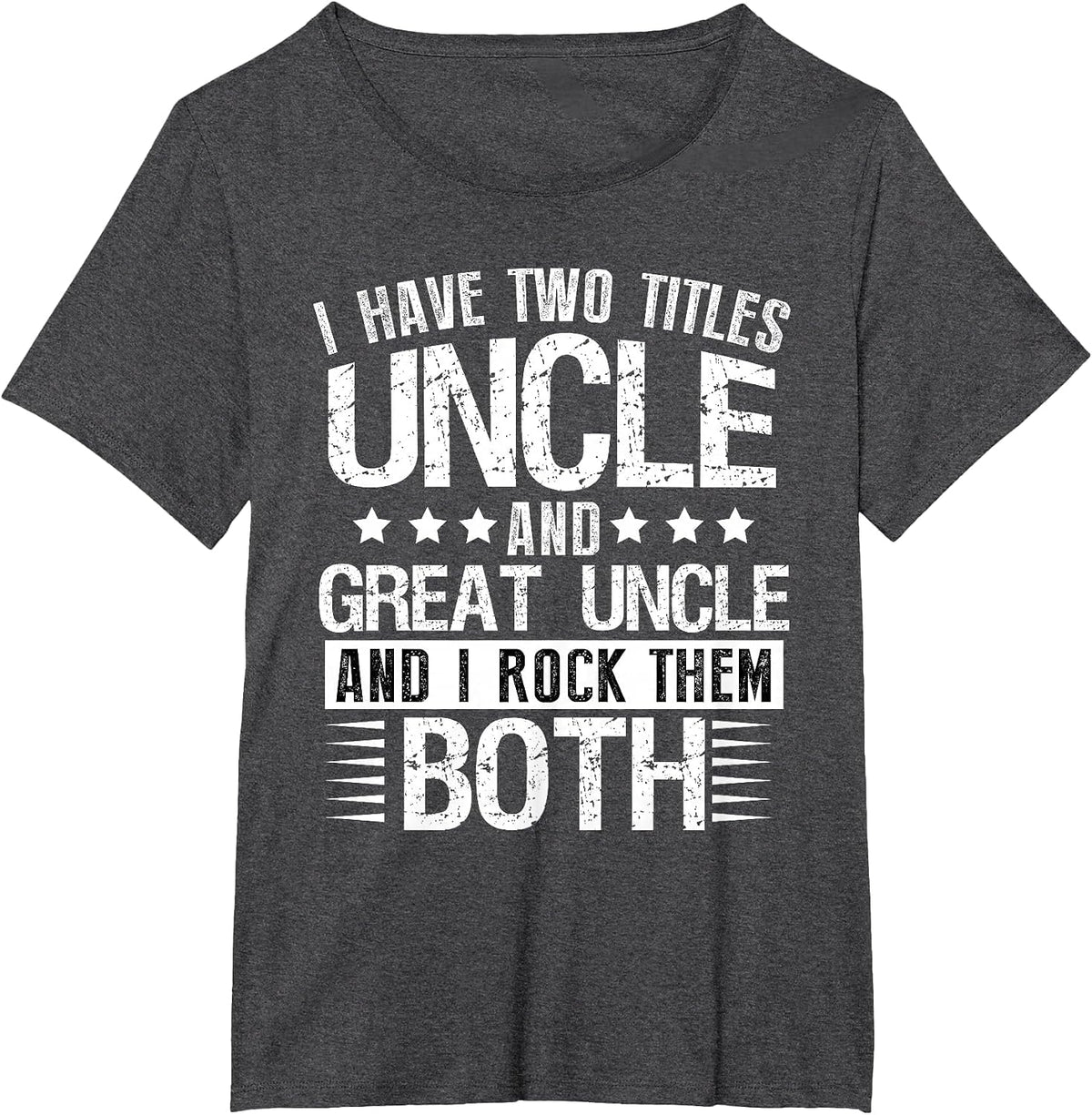Promoted to Great Uncle 2022 Only Best Uncles Get Promoted T-Shirt - Dark Heather Grey