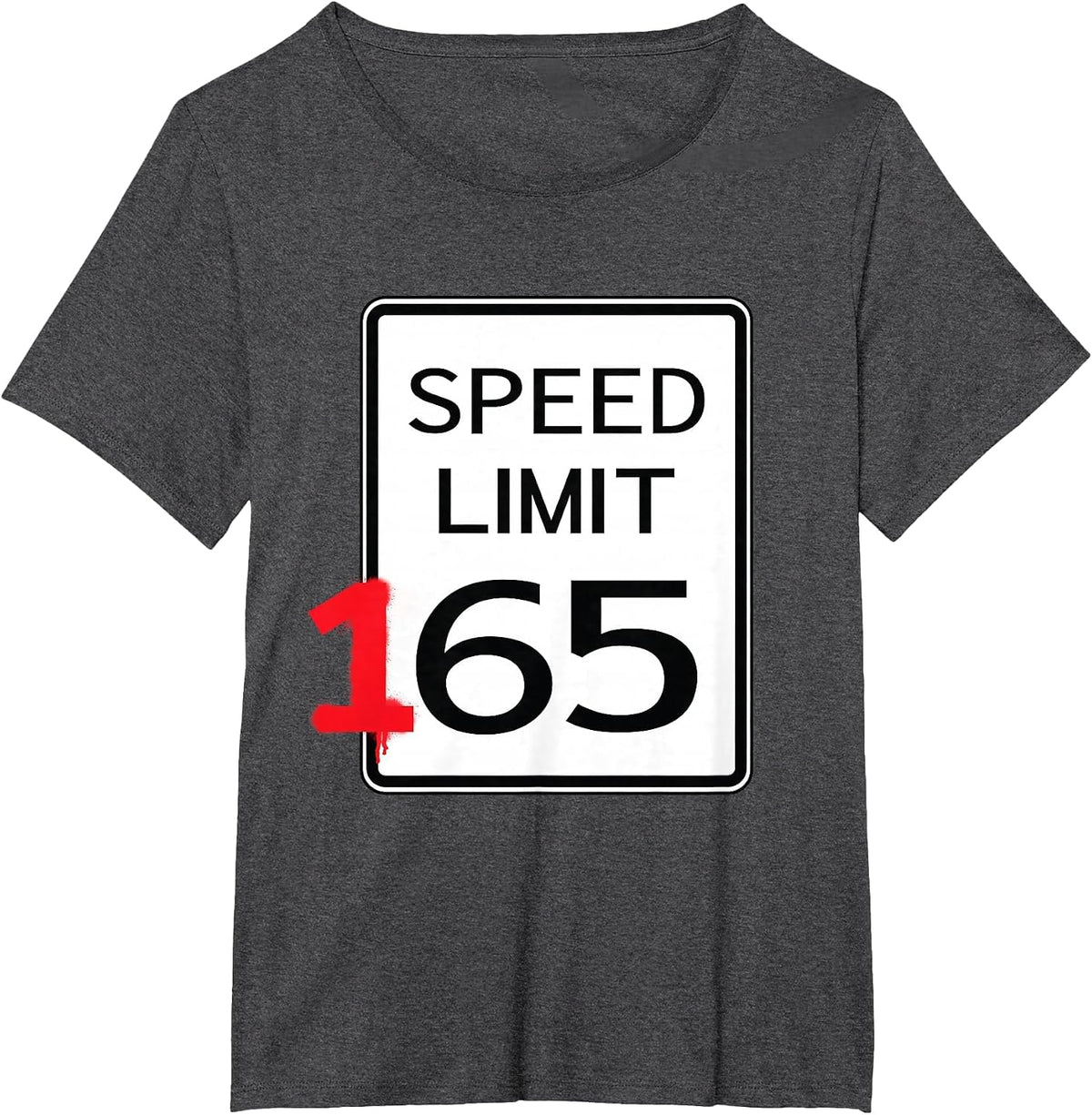 Speed Limit 165 - Car Guy Auto Mechanic Race Driver T-Shirt - Dark Heather Grey
