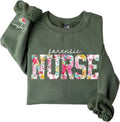 Chillever Custom Nurse Sweatshirt with Name on Sleeve, New Nurse Gift, Gift for Healthcare Workers, Medical Staff - Forensic