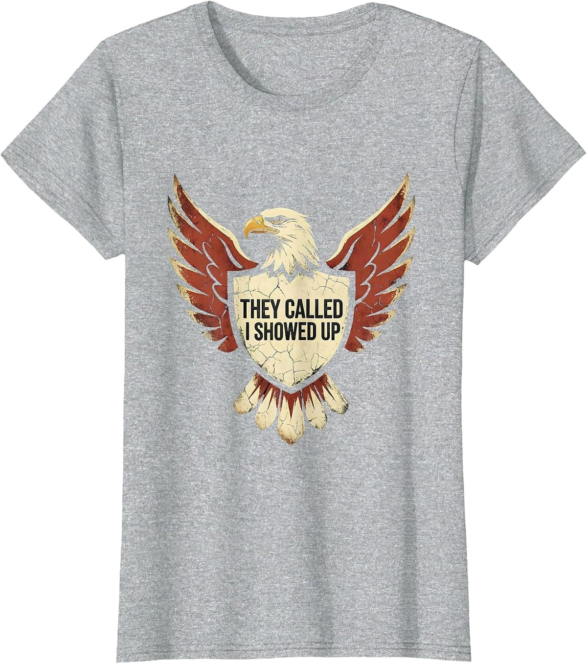They Called I Showed Up Substitute Teacher Design T-Shirt - Heather Grey