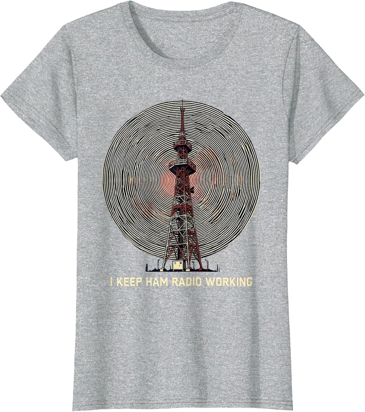 I Keep Ham Radio Working Funny Ham Radio Operator Hobbyist T-Shirt - Heather Grey