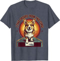 I Take Orders From This Corgi Funny Corgi Owner Gift T-Shirt - Heather Blue