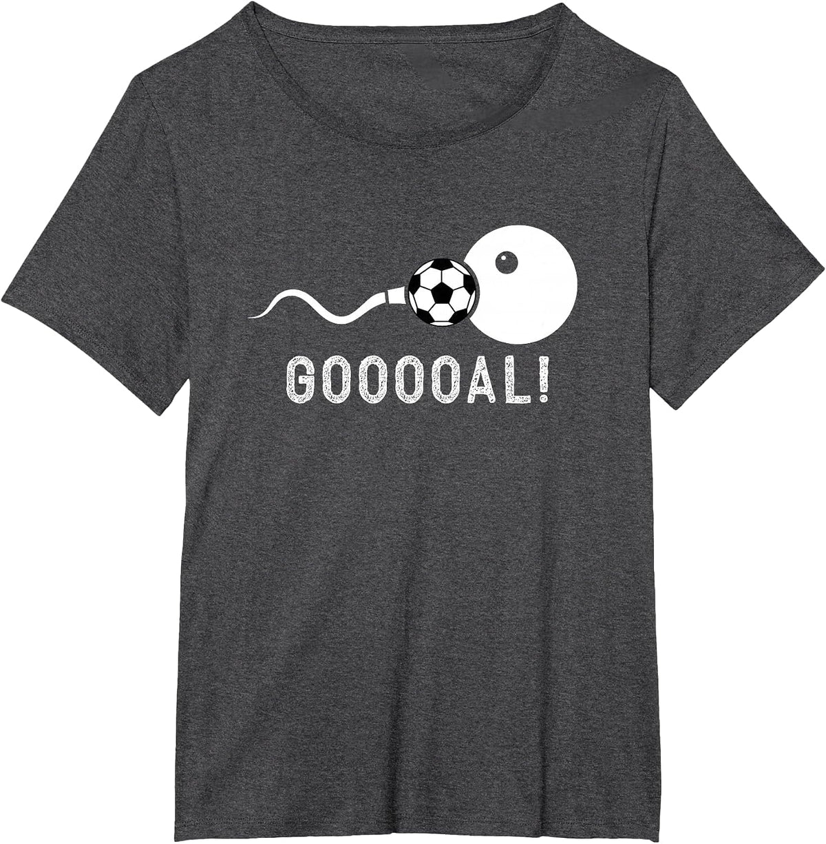 Funny Soccer Father Pregnancy Announcement T-Shirt - Dark Heather Grey