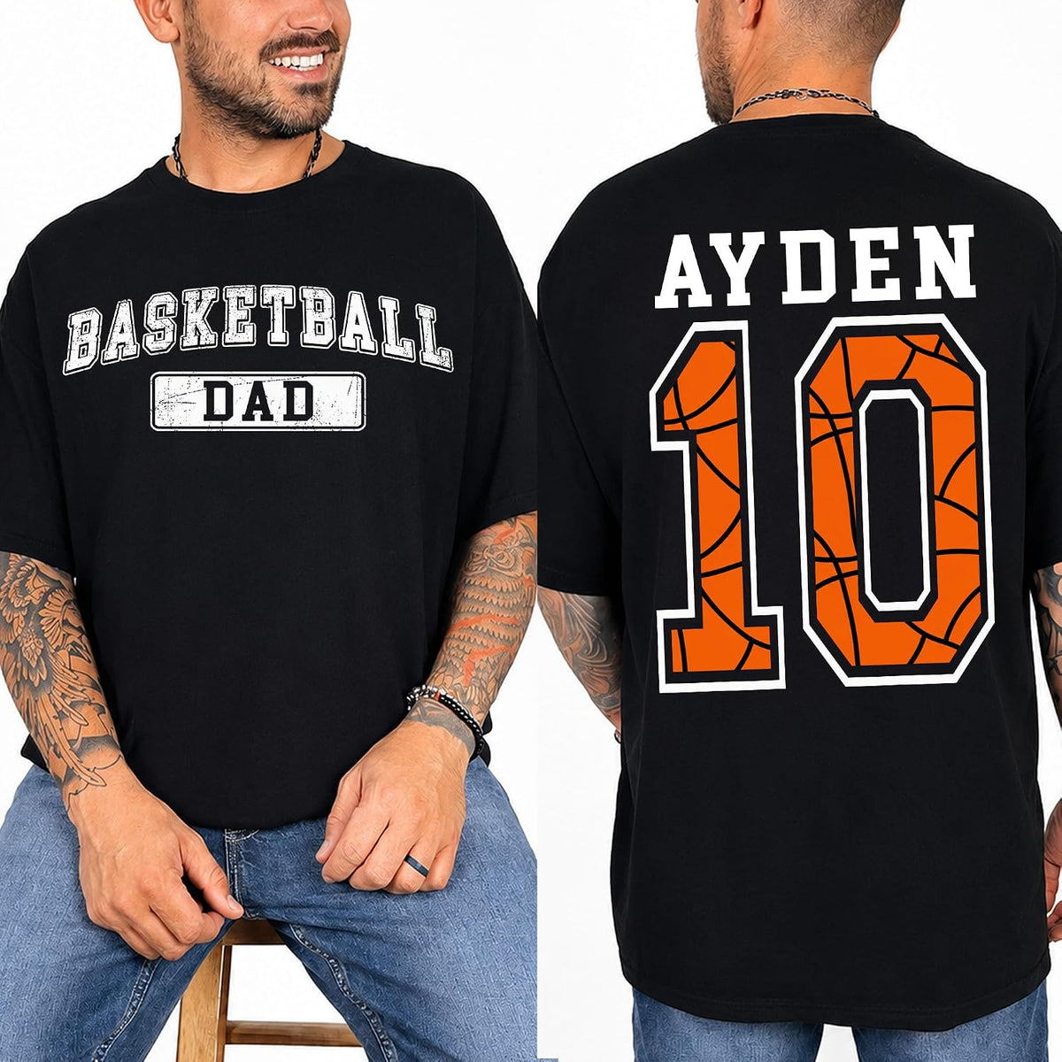Customized Sport Family Shirt - Sport Dad, Mom Tee - Basketball