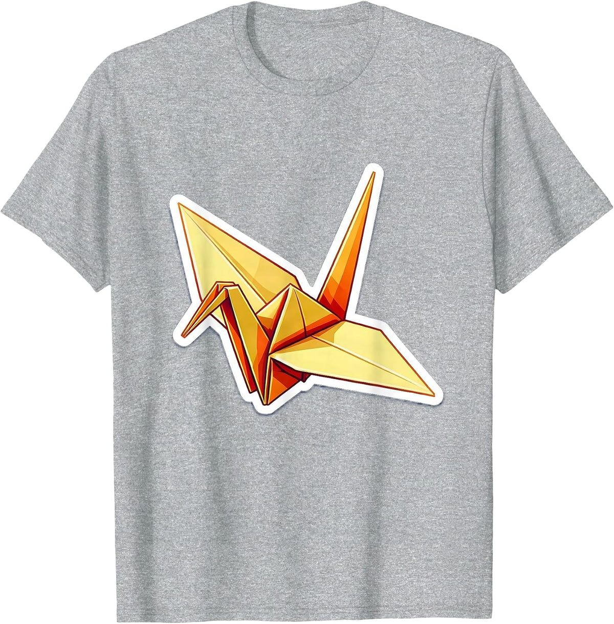 Men's Detention Slip Paper Crane Substitute Teacher T-Shirt - Heather Grey