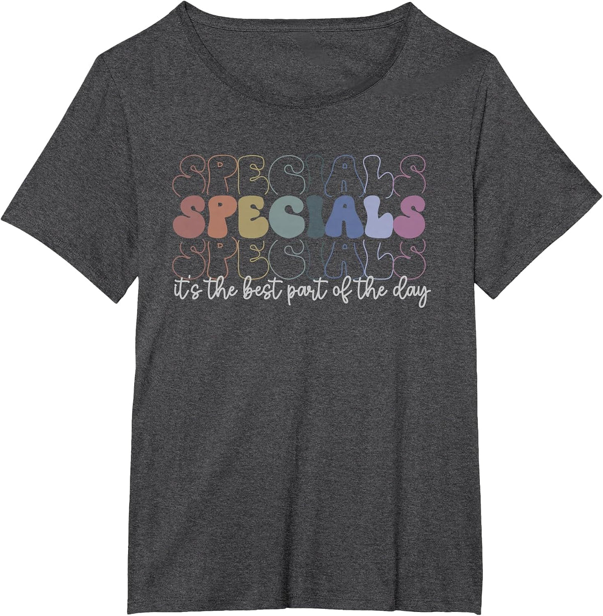 Specials Squad Best Part of The Day Teacher Back to School T-Shirt - Dark Heather Grey