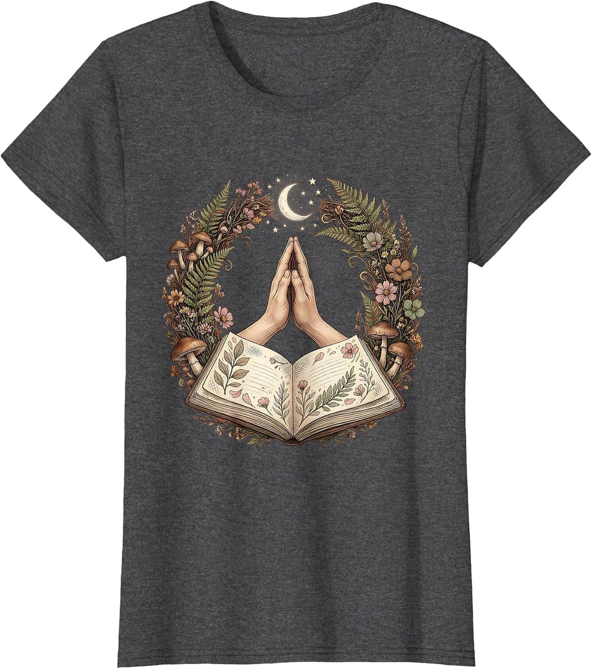 Women's Paraprofessional High Five Graphic Tee T-Shirt - Dark Heather Grey