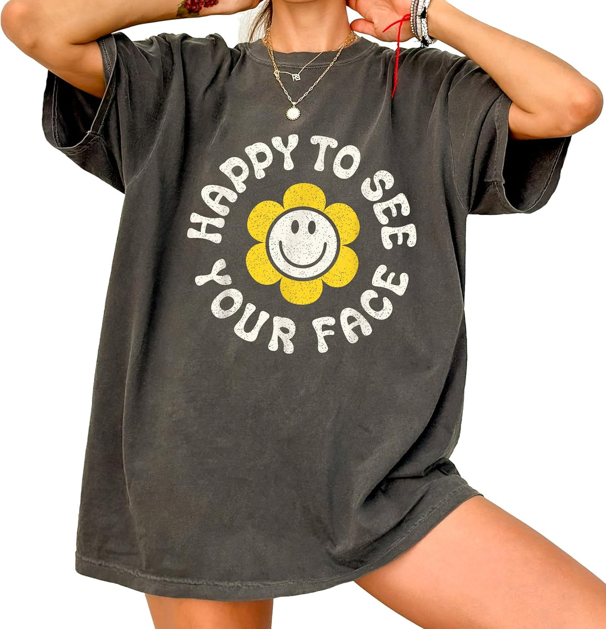 Back to School Shirt Teacher Happy Face Tshirt - Smileysunshineblack