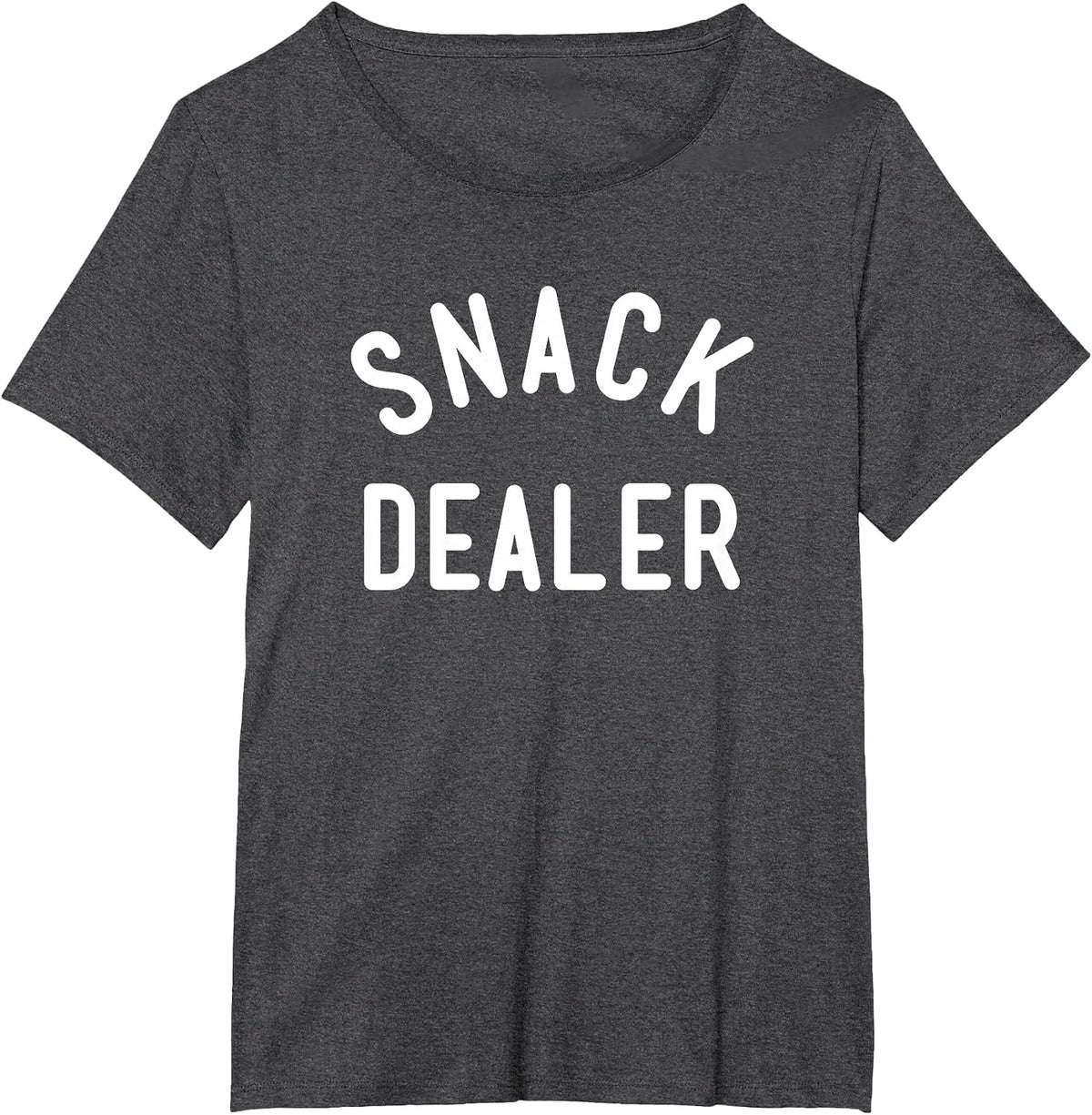Snack Dealer Mom Teacher Daycare Funny Present T-Shirt - Dark Heather Grey