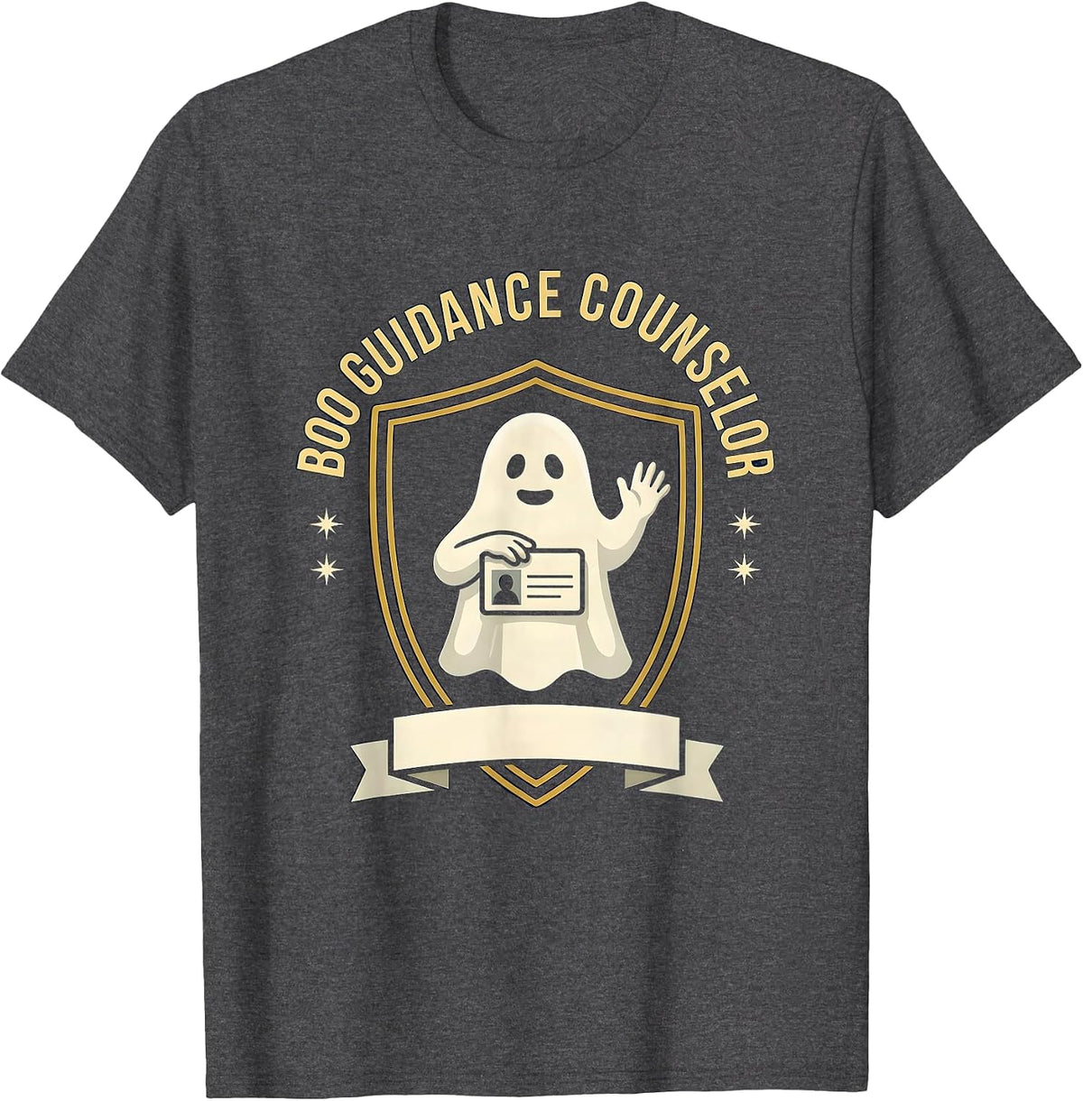 Boo Guidance Counselor Halloween School Counselor Mental T-Shirt - Dark Heather Grey
