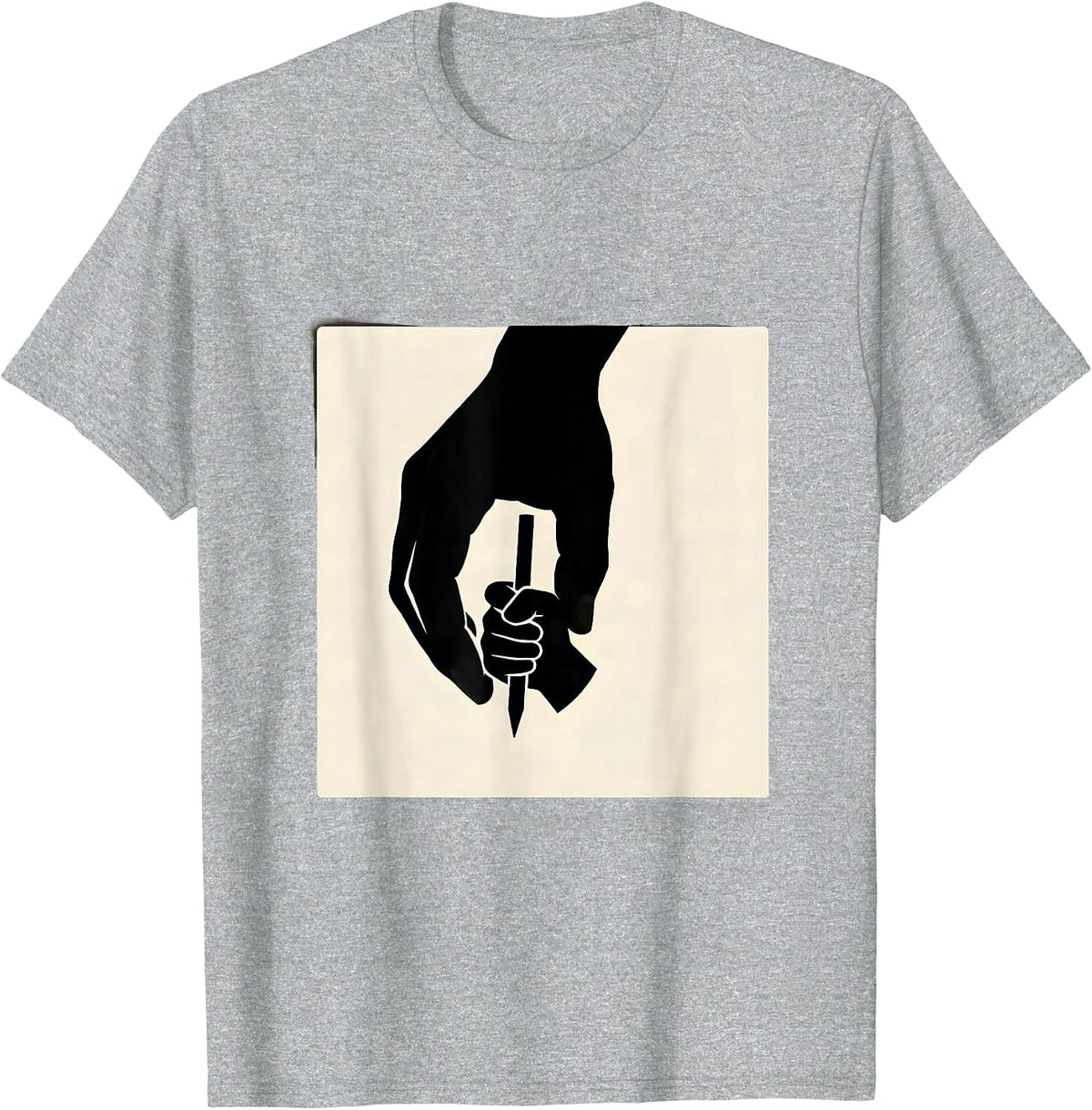 Men's Paraprofessional Hands Guiding Child Writing Desk T-Shirt - Heather Grey