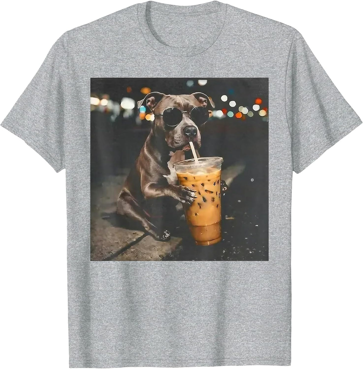 Funny Art T-Shirt - Heather Grey