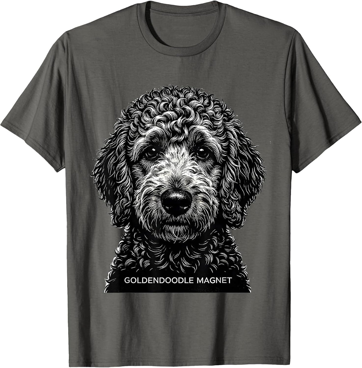 Goldendoodle Magnet Funny Doodle Dog Owner Humor T-Shirt - Asphalt Grey