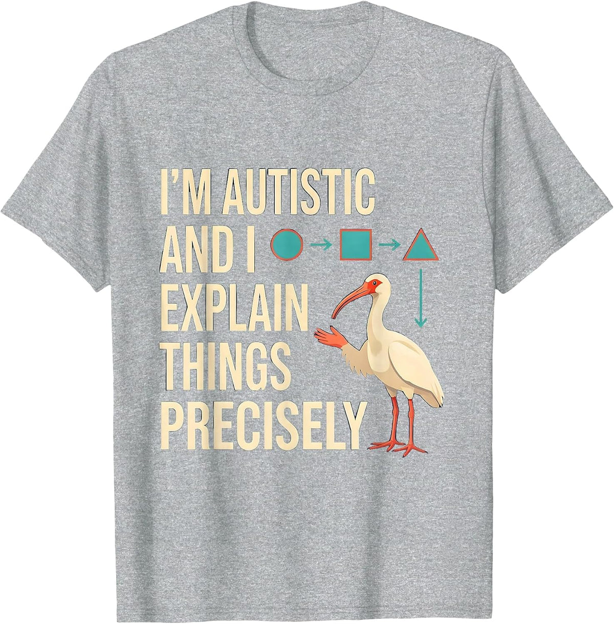 Men's I'm Autistic And I Explain Things Precisely Funny T-Shirt - Heather Grey