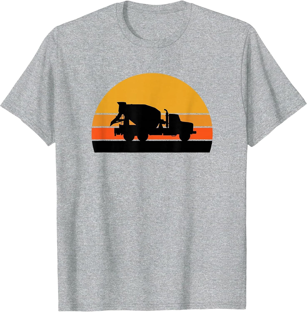 Cement Truck Driver Construction Vehicle Road Concrete T-Shirt - Heather Grey