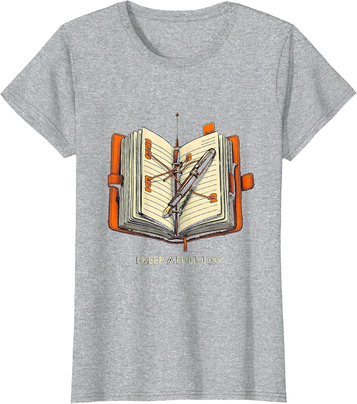 I Keep A Full Log Funny Ham Radio Operator Hobbyist Humor T-Shirt - Heather Grey