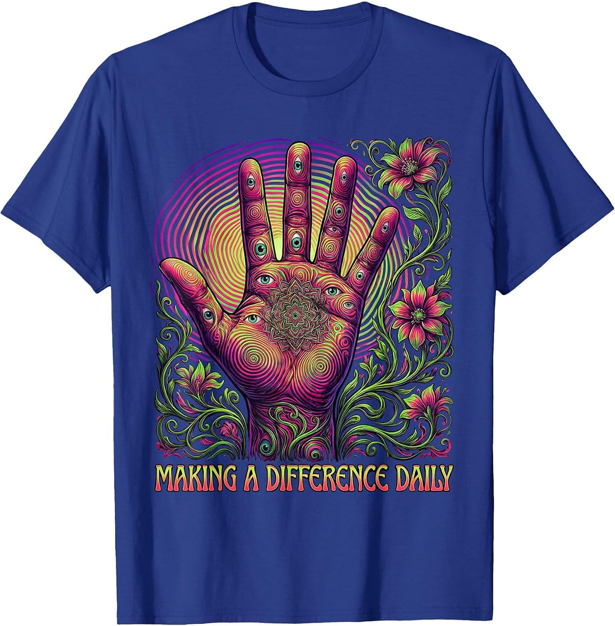 Men's Making a Difference Daily Paraprofessional Design T-Shirt - Royal Blue