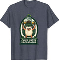 Chief Water Propagator Funny Plant Lover Gardener Plant Lady T-Shirt - Heather Blue