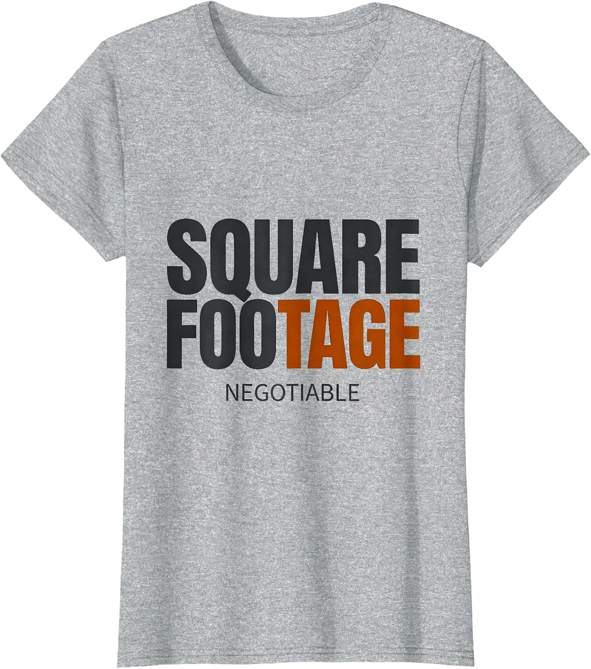 Square Footage: Negotiable Retro Van Life Nomads Van T-Shirt - Heather Grey